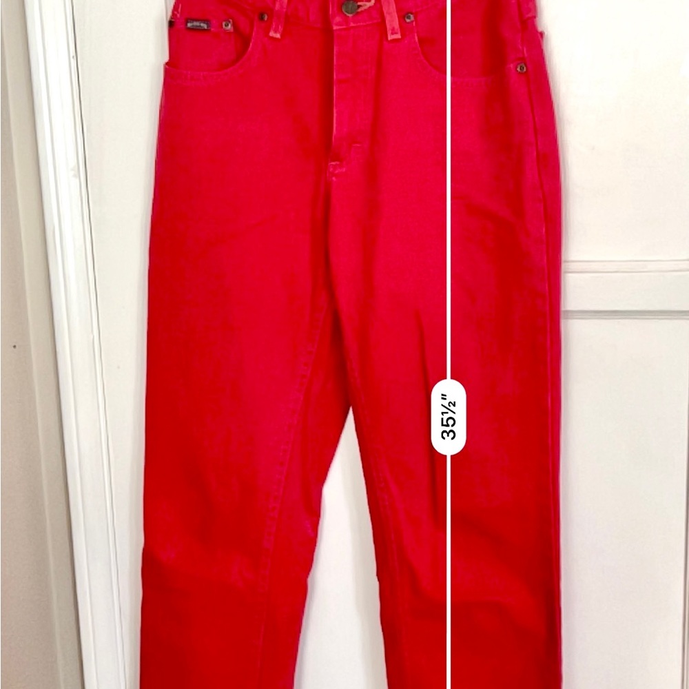 Vintage Riders Red Jeans - Picture 7 of 7